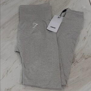 Gymshark Light Gray Textured Leggings